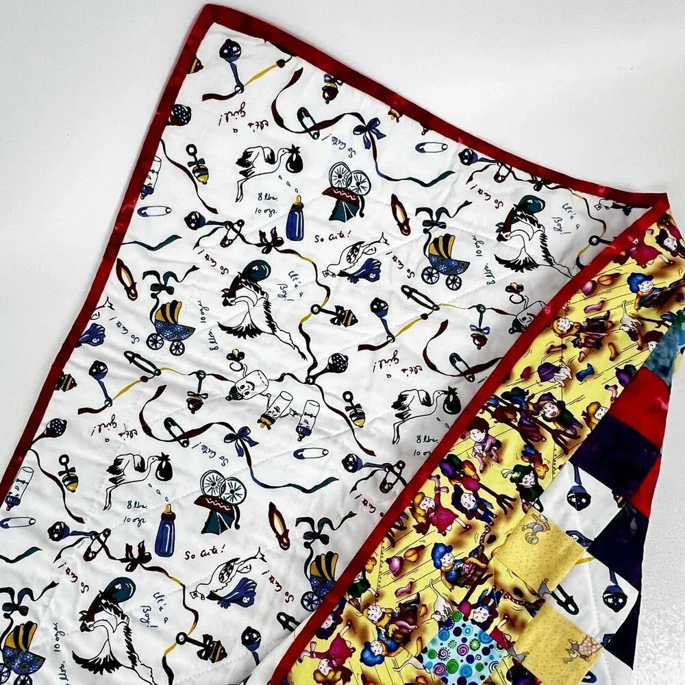 Baby Quilt Handmade Patchwork 